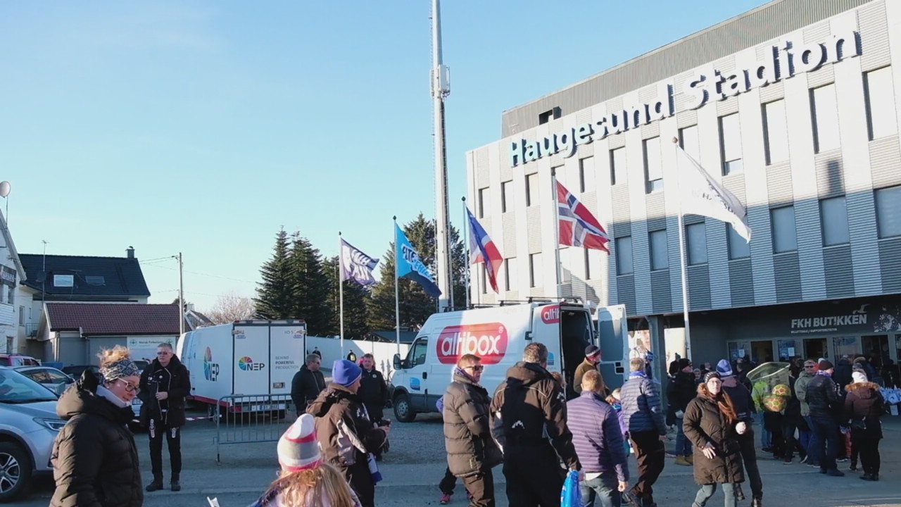 Slik er det i Haugesunds Fanzone